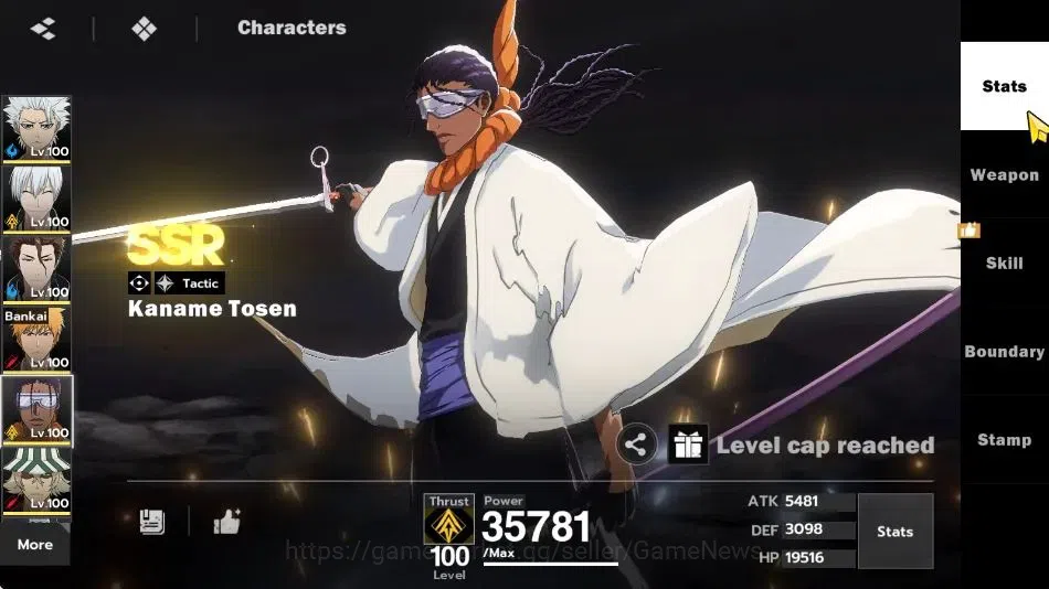 BLEACH: Soul Resonance Accounts NuverseSEA|LV 74|12 SSR[ToshiroB1,GinB1,Aizen,Ichi image 17