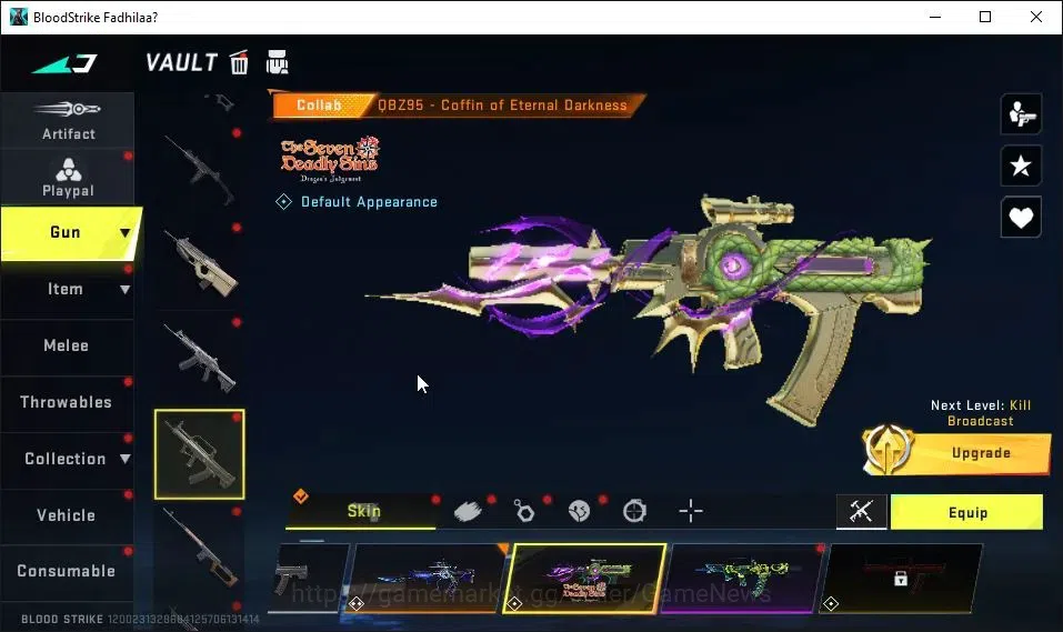 Blood Strike Accounts ASIA|2 ETERNAL[ZERO-Oda MAX,DEagle]|3 Melee ULTRA[ image 13