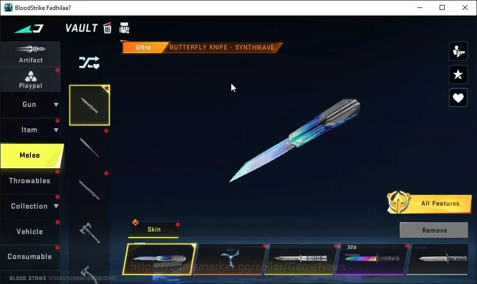 Blood Strike Accounts ASIA|2 ETERNAL[ZERO-Oda MAX,DEagle]|3 Melee ULTRA[ image 7