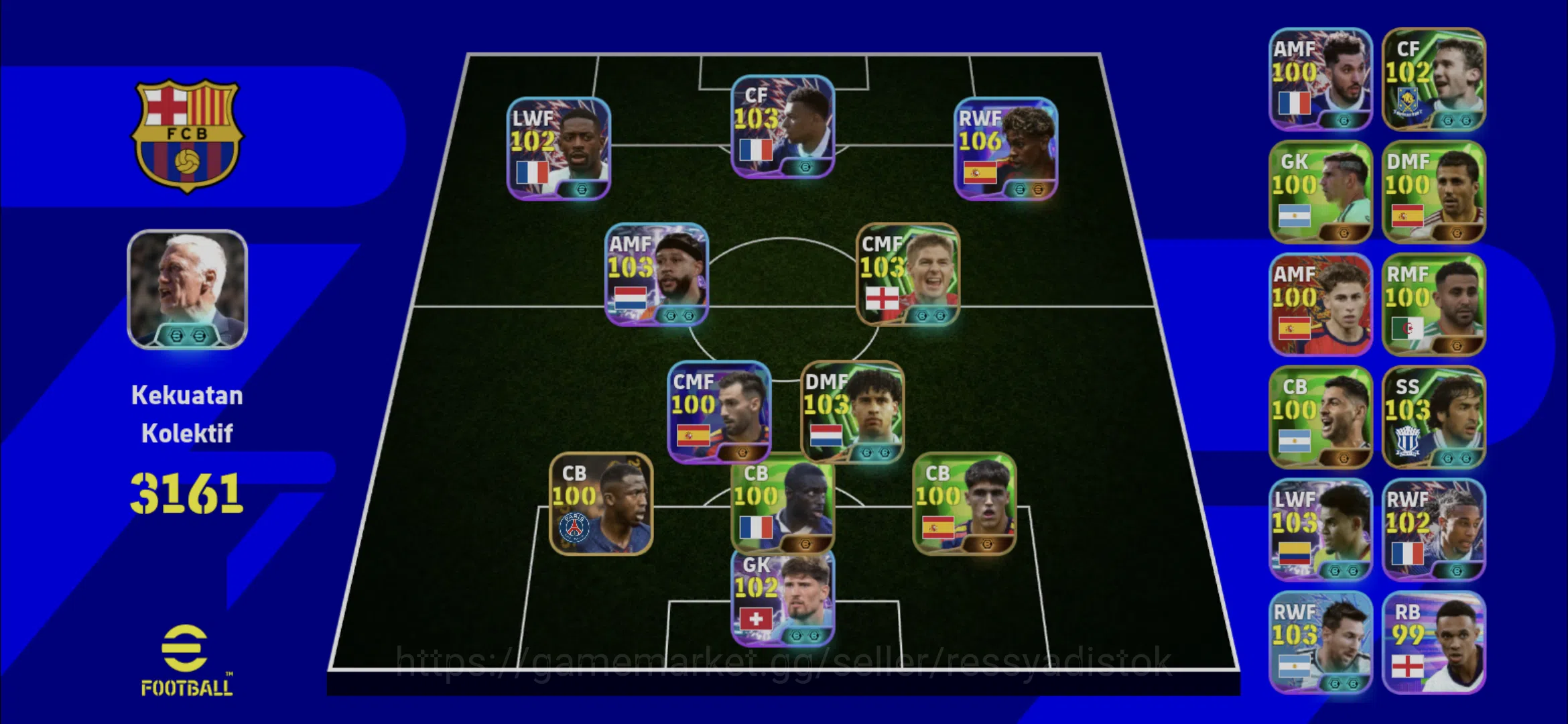 eFootball Accounts Legends & Iconic Players EFOOTBALL 2026 | LAMINE YAMAL NEW CARD,M DHEPAY,S GERARD,F RIJKARD,PACK 1
