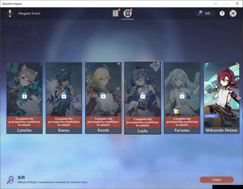 Genshin Impact Accounts ASIA|AR 45|3 Limited + 1 (*5Weapon)|Mavuika,Nefer, image 19