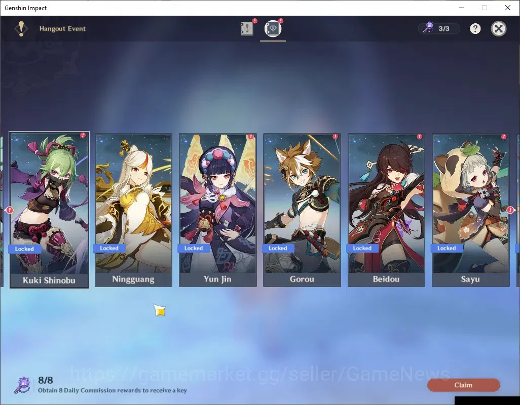 Genshin Impact Accounts ASIA|AR 45|3 Limited + 1 (*5Weapon)|Mavuika,Nefer, image 20