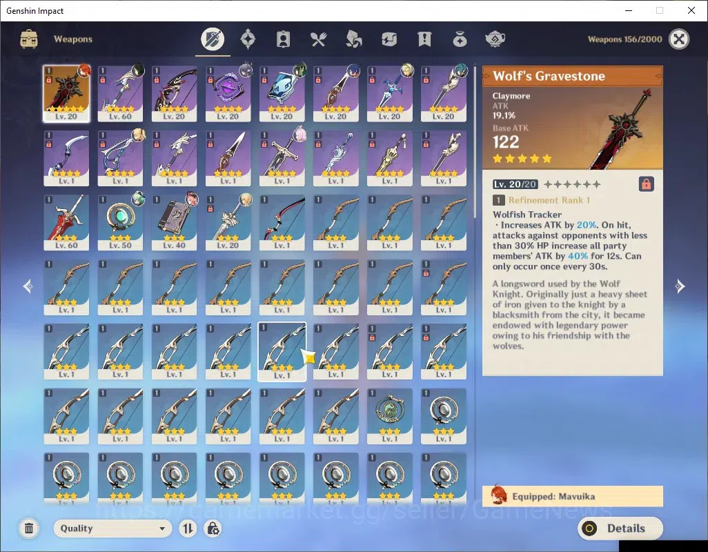 Genshin Impact Accounts ASIA|AR 45|3 Limited + 1 (*5Weapon)|Mavuika,Nefer, image 3