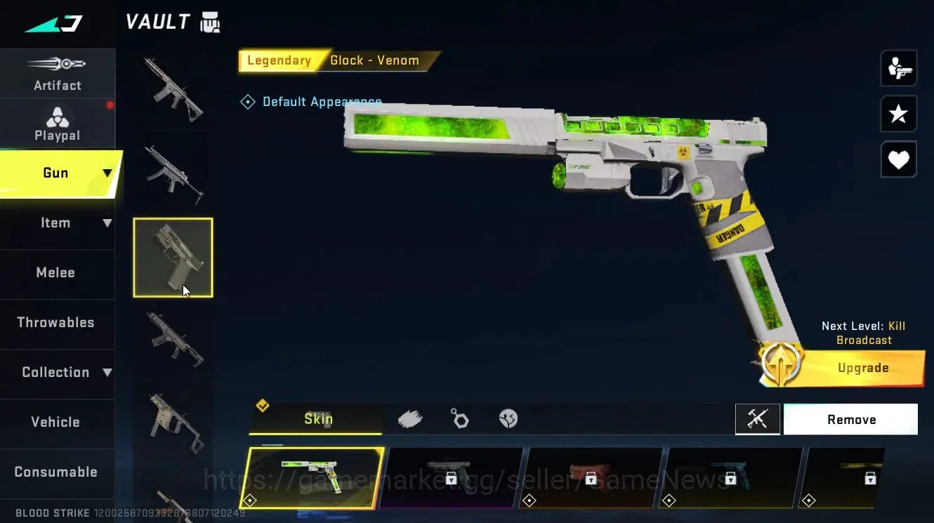 Blood Strike Accounts Collab Skin ASIA|ULTRA MELEE Sycthe-Harvester+(M4A1-Venom, AR97-Venom, Etc)|Collab BLEACH Chest, OPM 10