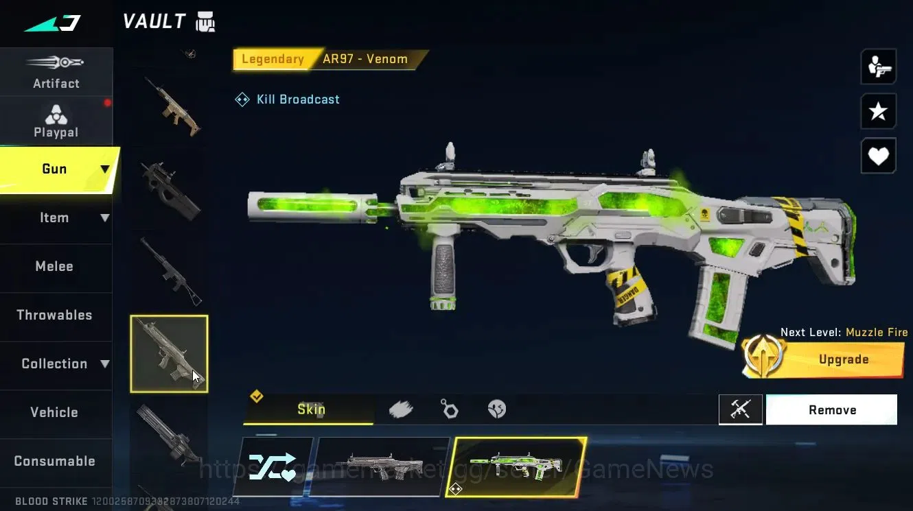 Blood Strike Accounts Collab Skin ASIA|ULTRA MELEE Sycthe-Harvester+(M4A1-Venom, AR97-Venom, Etc)|Collab BLEACH Chest, OPM 4