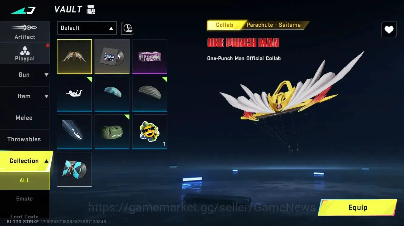 Blood Strike Accounts Collab Skin ASIA|ULTRA MELEE Sycthe-Harvester+(M4A1-Venom, AR97-Venom, Etc)|Collab BLEACH Chest, OPM 7