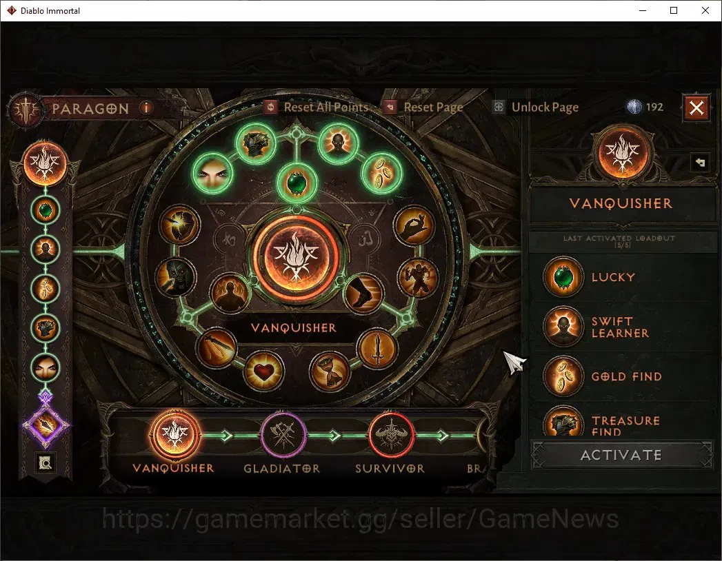 Diablo Immortal Accounts SEA - Anu|CS ON|Lv60(692)|Blood Knight|40k CR|Reso image 10