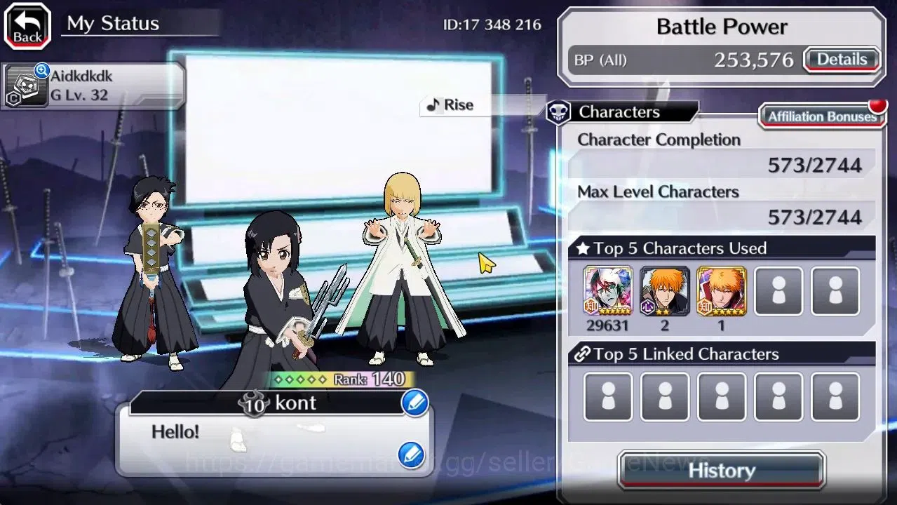 Bleach: Brave Souls Accounts [GLOBAL]30K Orb|TYBW26[Momo,Shinji],Rukia 10th Ann image 3