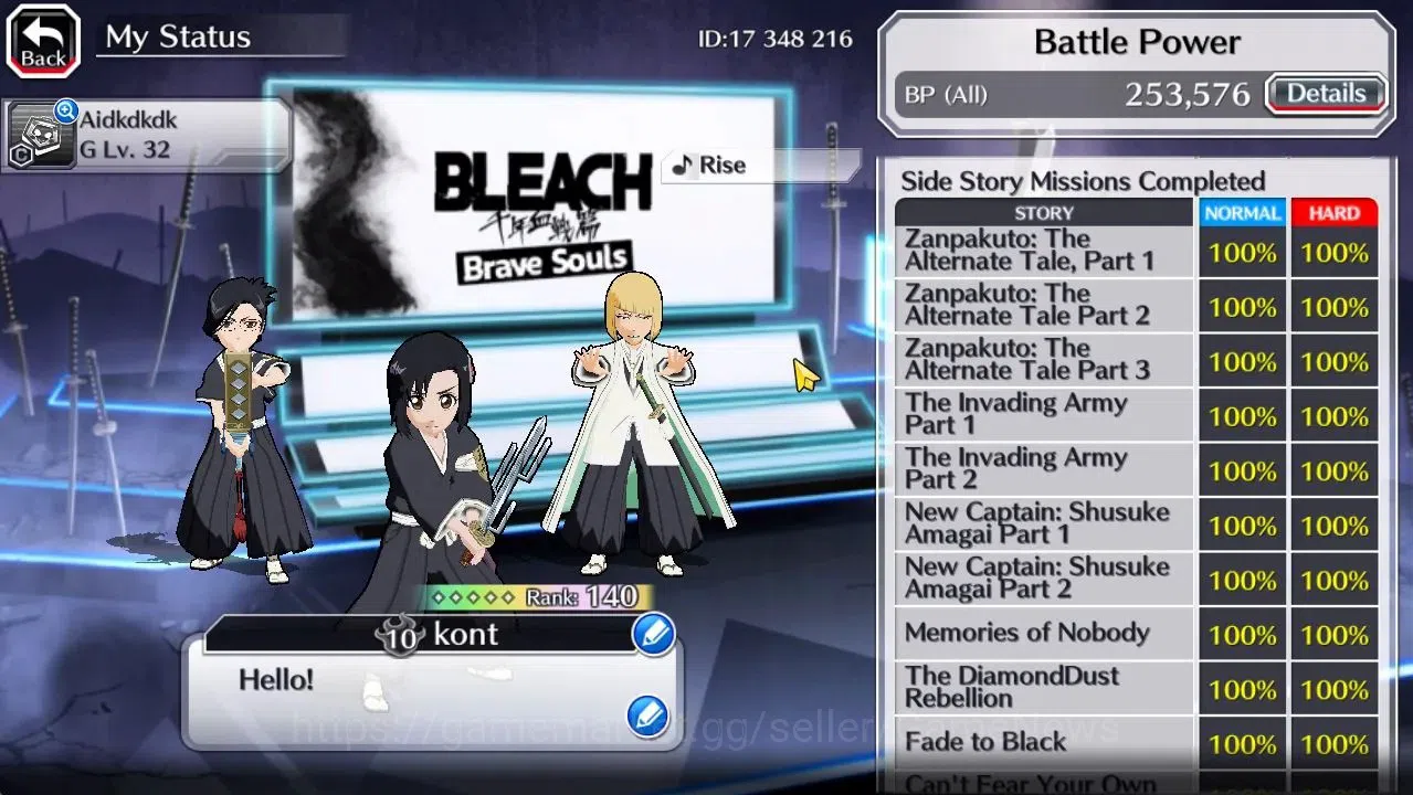 Bleach: Brave Souls Accounts [GLOBAL]30K Orb|TYBW26[Momo,Shinji],Rukia 10th Ann image 5