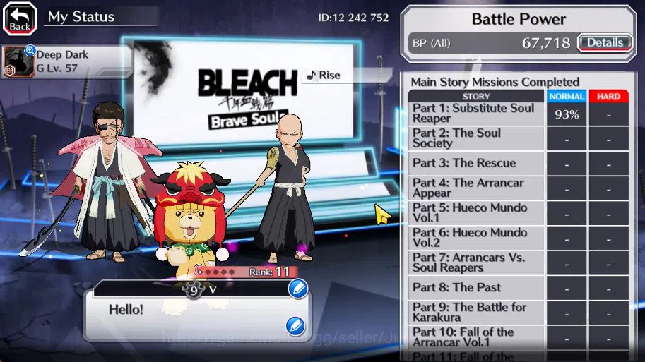 Bleach: Brave Souls Accounts [GLOBAL]6K Orbs+Fresh All Story|TYBW26(Ikkaku,Shun image 3