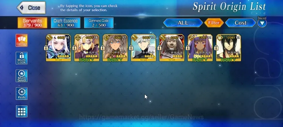 Fate-Grand Order Accounts NA Orleans Lv 45 |2 SSR Servant|Melusine & Jeanne d'Arc|30 Quartz, 9 Golden Apple|Birthday 1