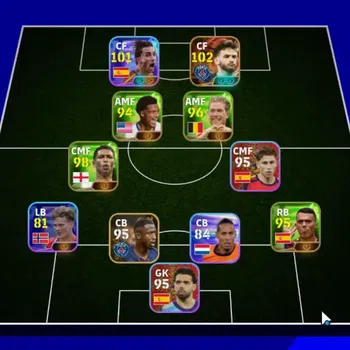 eFootball Accounts High-End Android|Big Time K.Kvaratskhelia|Show Time Ferran Torres|Epic Andriy Shevchenko|16 Highlight|8
