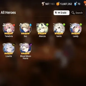 Epic Seven Accounts Starter Global Unverif|Starter|2ML [Lisette,BM Haste]|PoH+Bless ON|Stigma 42.6K|450 MM|Abyss