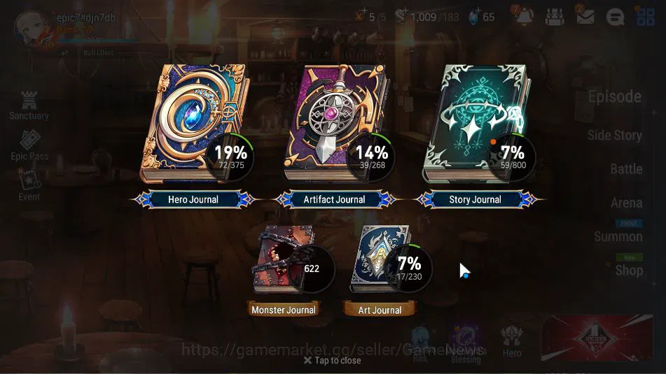 Epic Seven Accounts GLOBAL Unverif| Starter +1 ML (Urban Shadow Choux) image 2