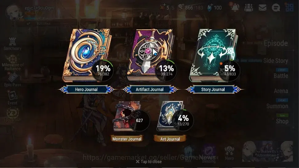 Epic Seven Accounts Global|UnVerif|3 ML(SOT Snow,DP Aria,Arbiter Vildr image 3