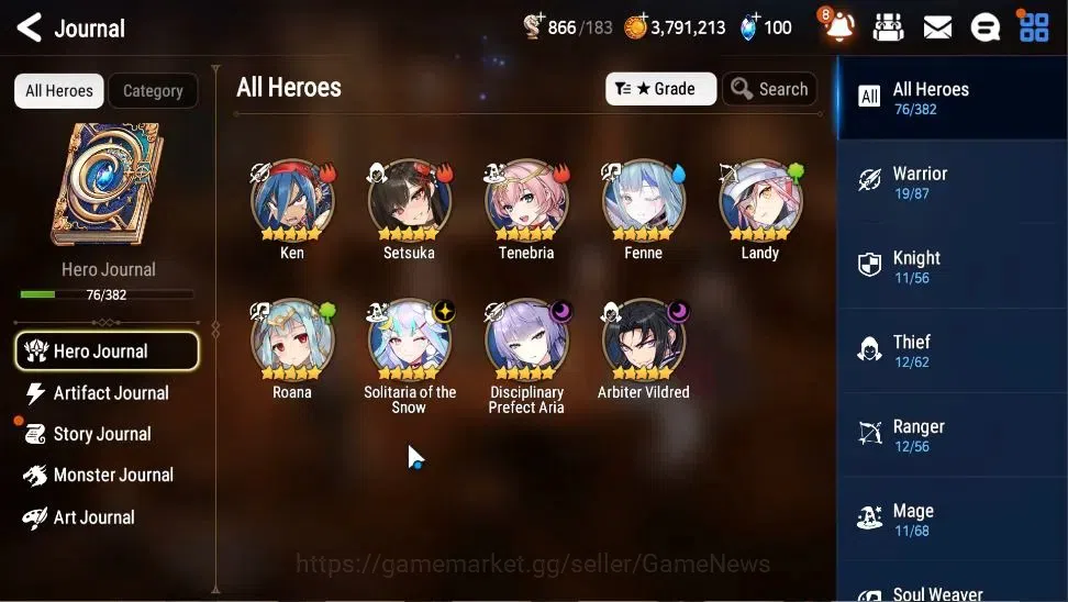 Epic Seven Accounts Global|UnVerif|3 ML(SOT Snow,DP Aria,Arbiter Vildr image 5
