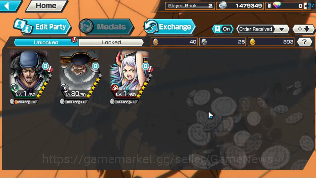 One Piece Bounty Rush Accounts Starter Global| 3 EX |Blackbear Pirates Kuzan,The 5 Elders St.Jaygarcia Saturn,Kaido's Son 3