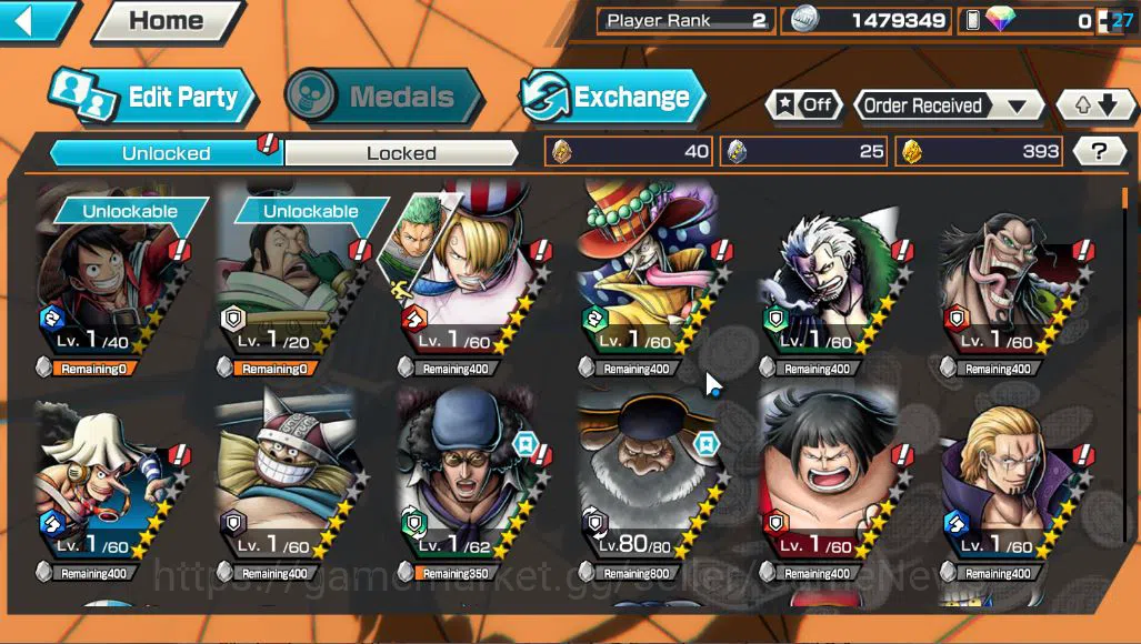 One Piece Bounty Rush Accounts Starter Global| 3 EX |Blackbear Pirates Kuzan,The 5 Elders St.Jaygarcia Saturn,Kaido's Son 4