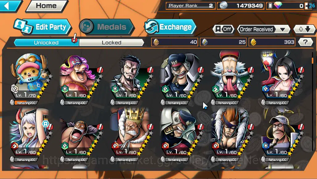 One Piece Bounty Rush Accounts Starter Global| 3 EX |Blackbear Pirates Kuzan,The 5 Elders St.Jaygarcia Saturn,Kaido's Son 5
