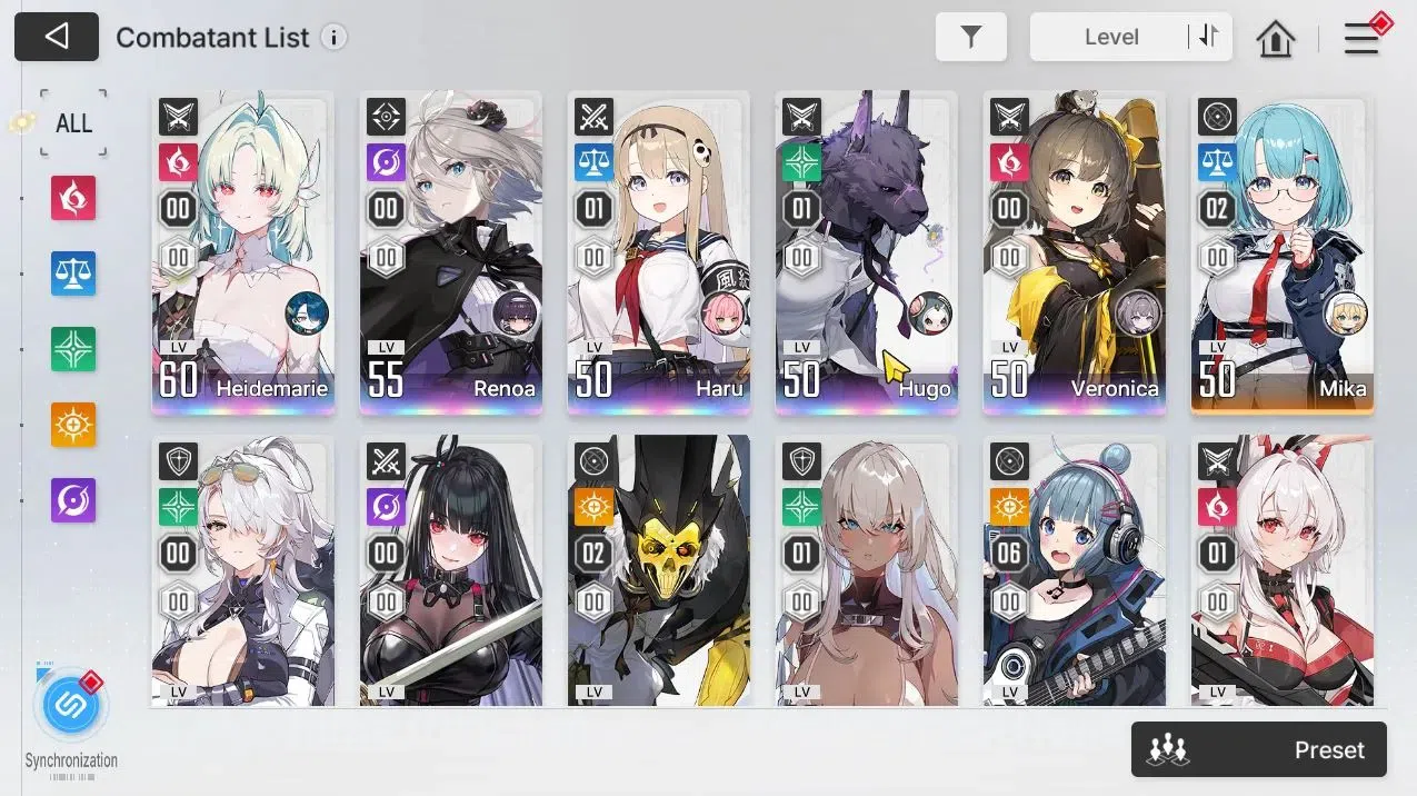 Chaos Zero Nightmare Accounts GLOBAL Lv 50|7 SSR[Heidemari,Rin,Veronica]+Sign,Ni image 3