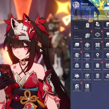 Honkai Star Rail Accounts Others ASIA|TL 70|25 Limit|Casto+SW999 Team|(Castorice,RuanMei E1,Acheron,The
