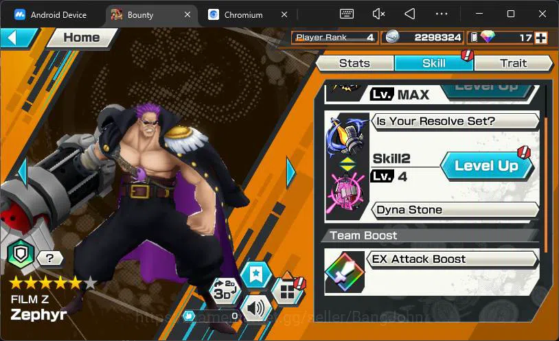 One Piece Bounty Rush Accounts Others GLOBAL|3 ex|WI Trafalgar Law,Film Z Zephyr,Okuchi Yamato, |Check SS|OPBR127B 7