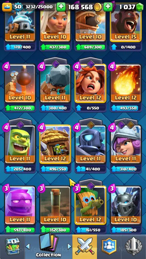 Clash Royale Accounts Midgame Lvl 50|Trophy 7698|KTL 14|Limited Skin|Card 118|8 EVO 7 Champ 20 Legendary 32 Epic 30 Rare 29 10