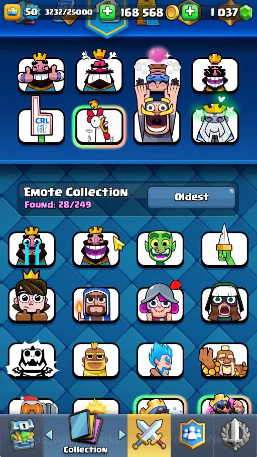 Clash Royale Accounts Midgame Lvl 50|Trophy 7698|KTL 14|Limited Skin|Card 118|8 EVO 7 Champ 20 Legendary 32 Epic 30 Rare 29 15