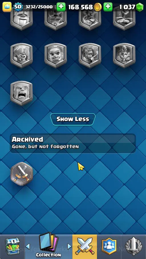Clash Royale Accounts Midgame Lvl 50|Trophy 7698|KTL 14|Limited Skin|Card 118|8 EVO 7 Champ 20 Legendary 32 Epic 30 Rare 29 18