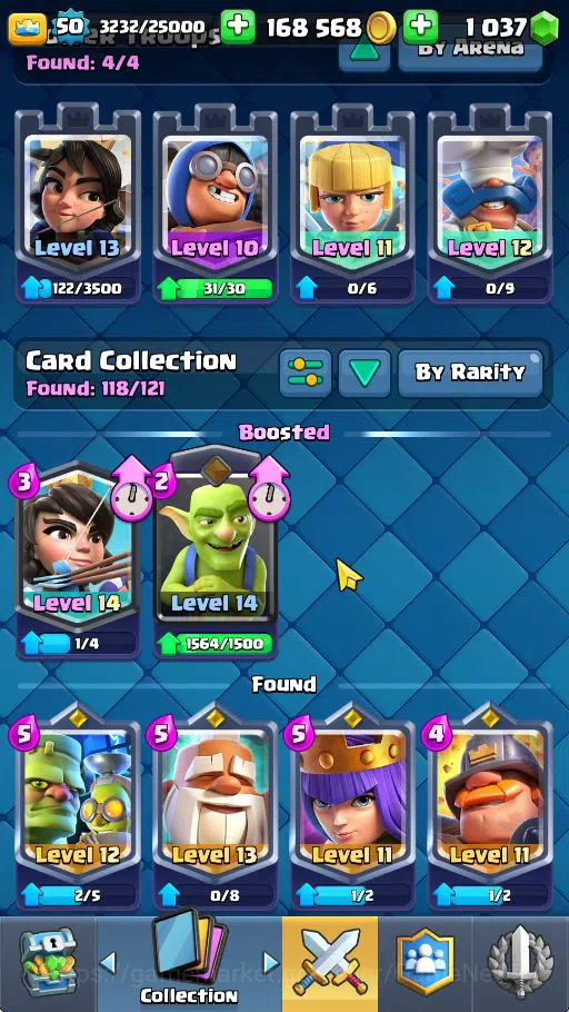Clash Royale Accounts Midgame Lvl 50|Trophy 7698|KTL 14|Limited Skin|Card 118|8 EVO 7 Champ 20 Legendary 32 Epic 30 Rare 29 5