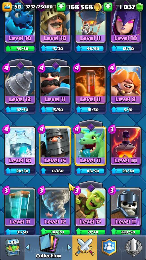 Clash Royale Accounts Midgame Lvl 50|Trophy 7698|KTL 14|Limited Skin|Card 118|8 EVO 7 Champ 20 Legendary 32 Epic 30 Rare 29 8
