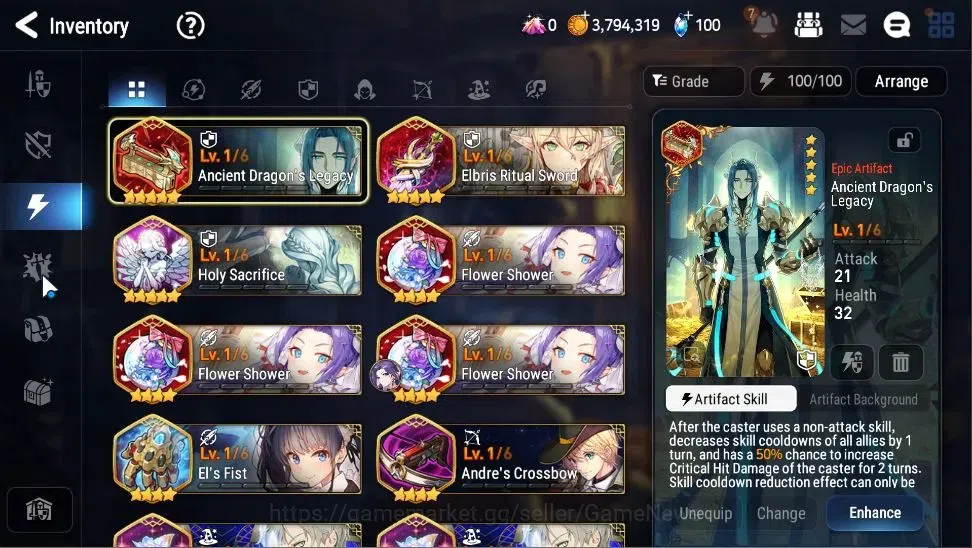 Epic Seven Accounts GLOBAL|UnVerif|2 ML(Rhianna&Luciel,S P Politis)+Te image 17