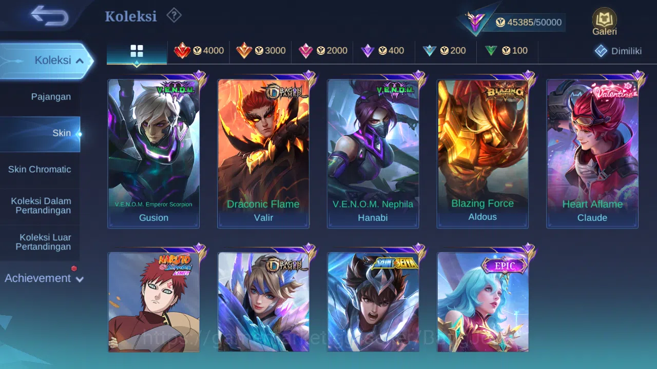 Mobile Legends: Bang Bang Accounts GLOBAL Hero 110 Skin 181 | Luckybox Irithel Roger  image 10