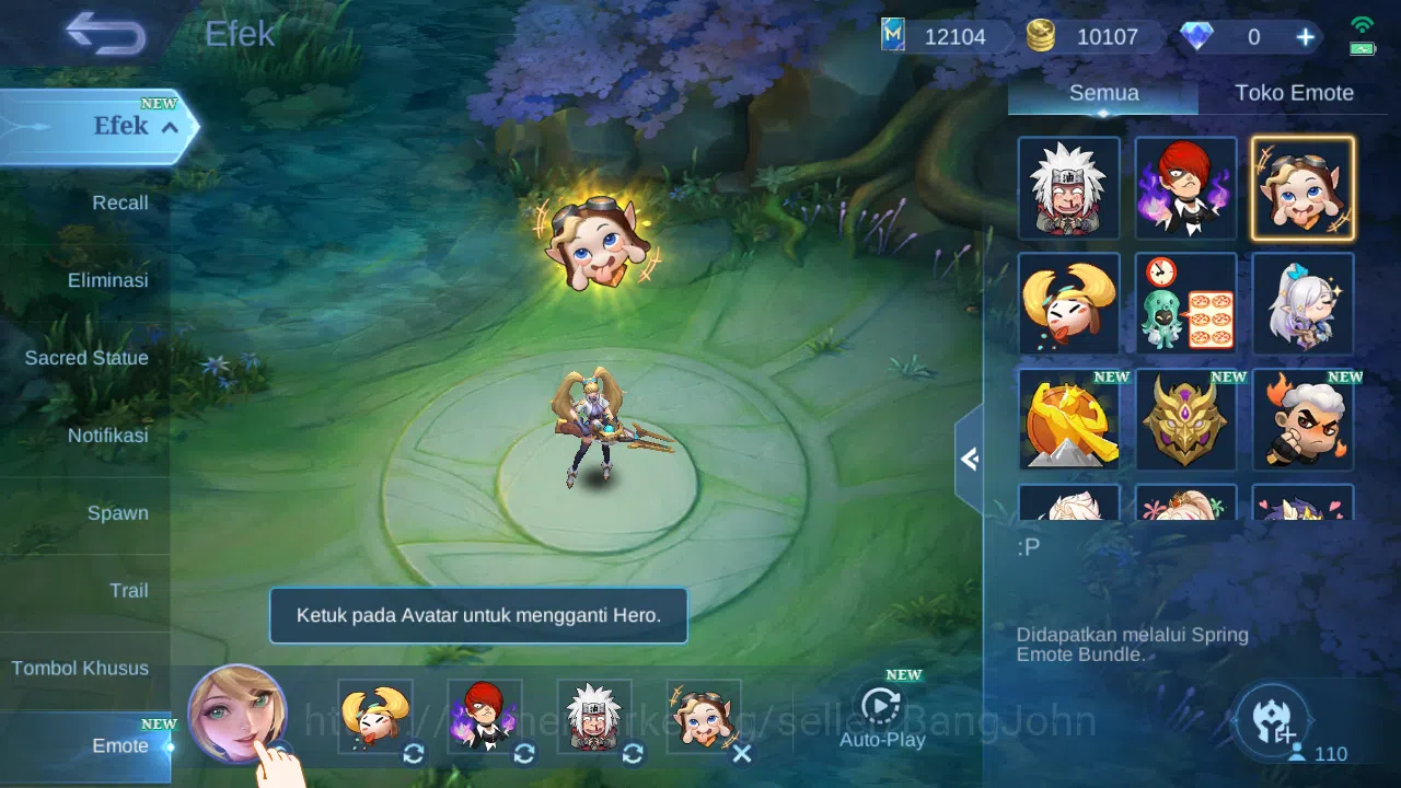 Mobile Legends: Bang Bang Accounts GLOBAL Hero 110 Skin 181 | Luckybox Irithel Roger  image 5