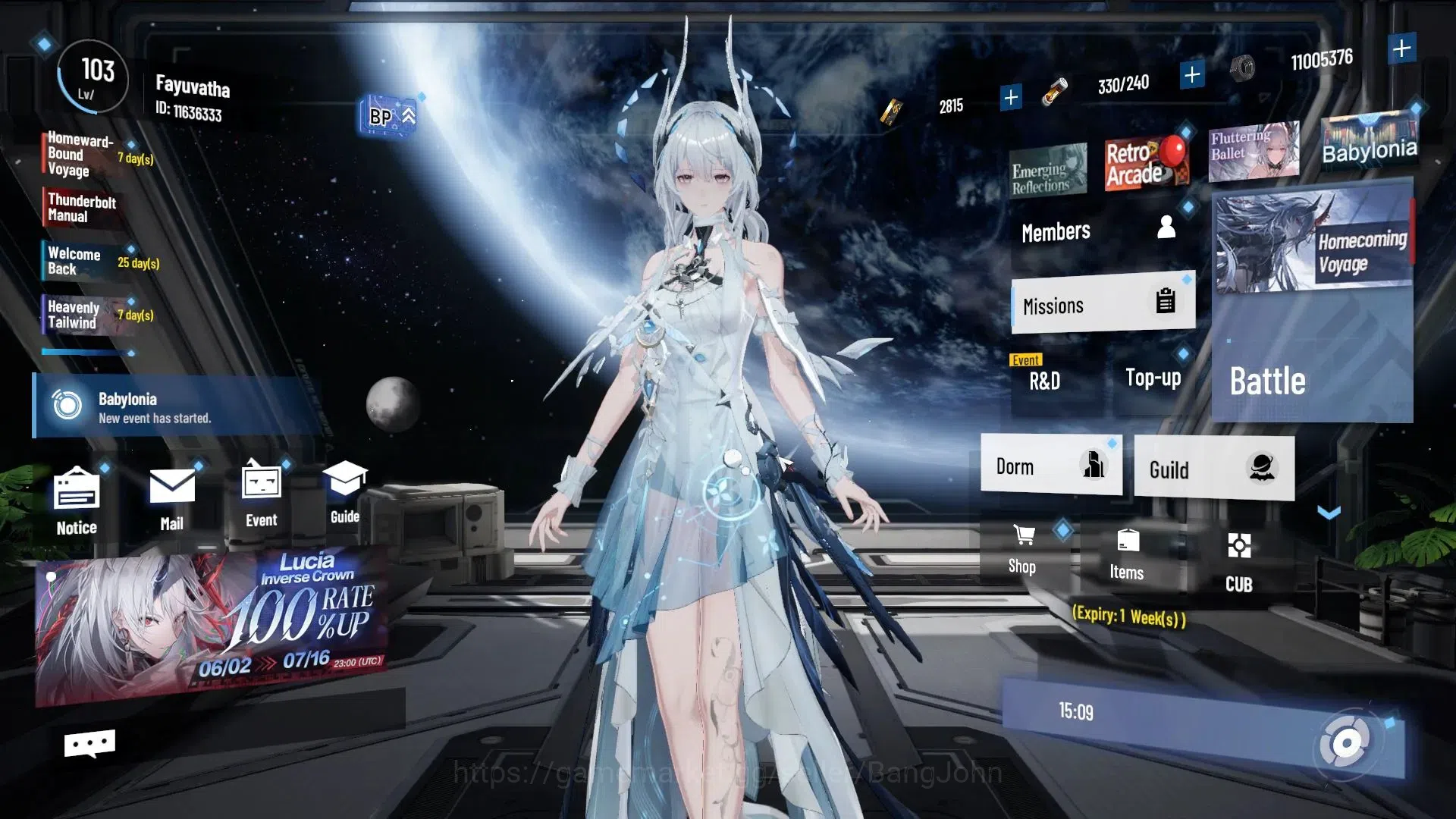 Punishing: Gray Raven Accounts End-Game ASIA |L103|Collab BlackShooter,DMC|(SS LuciaCW,SS NanamiS,SS 2