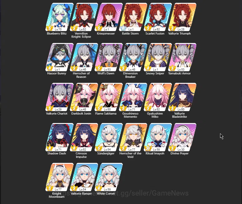 Genshin Impact Accounts ASIA|FreeHI+HSR|AR60|PreamTeam Arlecchino|22Limite image 6