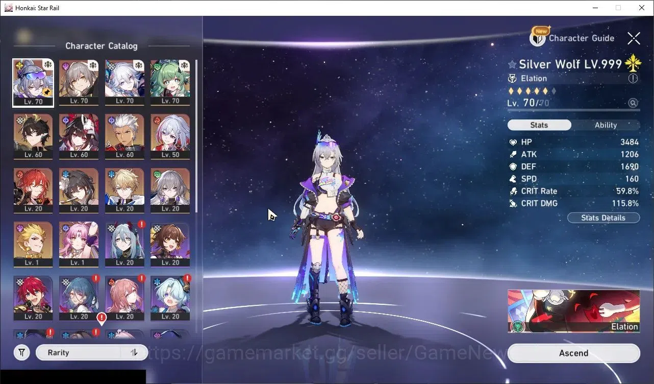 Honkai Star Rail Accounts Others Asia|TL 53|32 SRS Pass +12K Jade|Ready Gacha|10 Limited (Yaoguang)+Sign 1