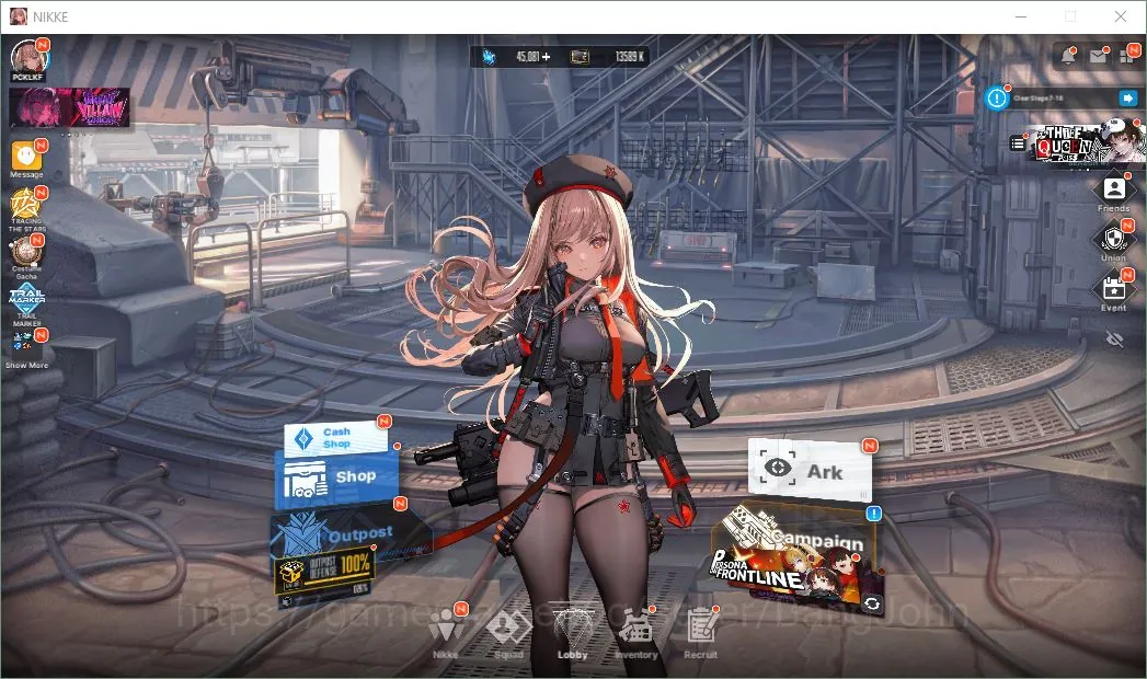 Goddess of Victory: Nikke Accounts Others GLOBAL|45K Gems|Ready Gacha 100 Recruit Voucher & 142 Adv. Recruit Voucher|Sync Lv 1