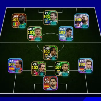 eFootball Accounts Mid-Tier 3165+ Team I Sadio Mane 104 I Salah  106 I Cucurella 105 I Chielini  104 I Baresi 103 I
