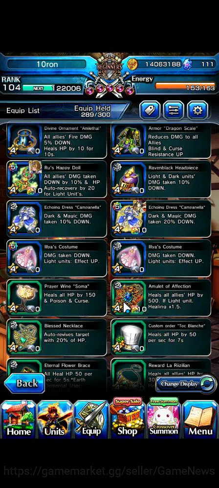 Grand Summoners Accounts Mid-Game Global|Rank 104|22 Ascend|InumutaTW,Madoka KanameTW,Summer MiyuTW,EmiyaTW,ChloeTW,Crus 15