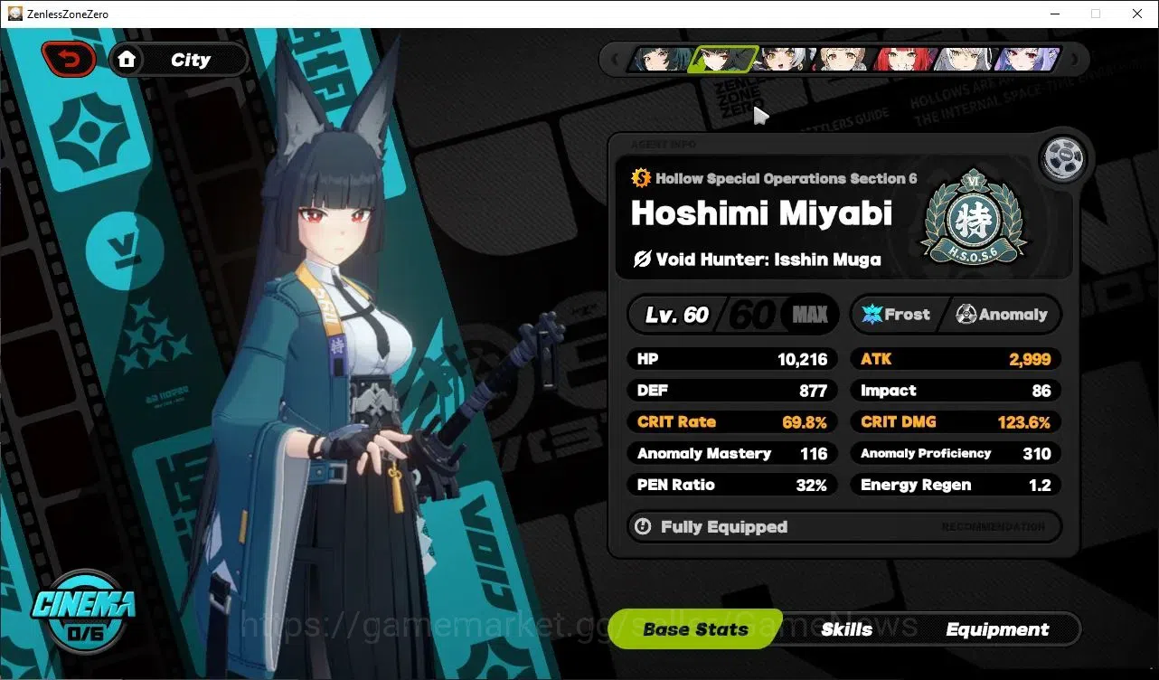 Zenless Zone Zero Accounts ASIA|IK 60|12 Limit,Miyabi PremTeam[(Miyabi,Trigge image 20