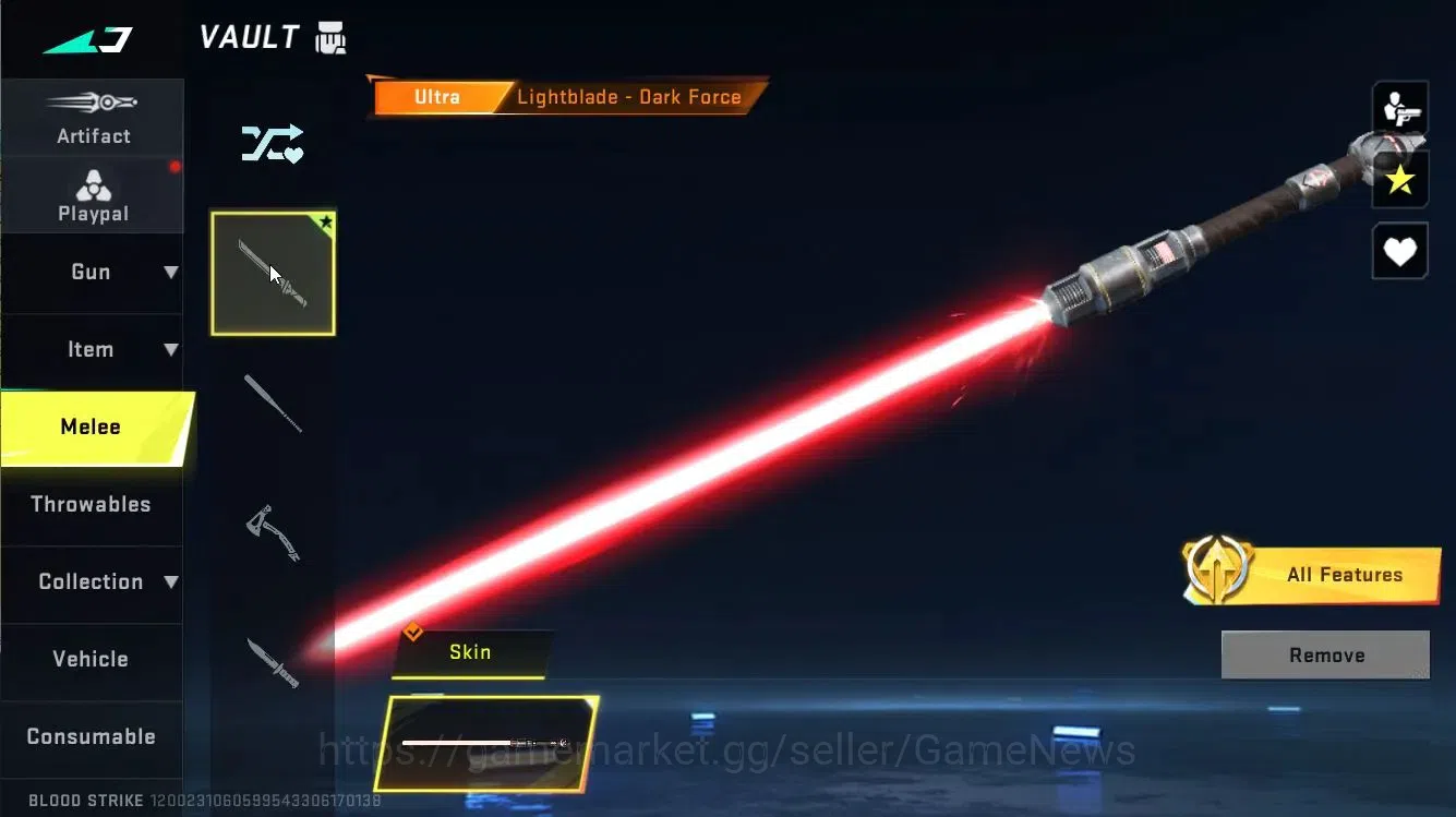 Blood Strike Accounts ASIA|ULTRA [MELEE Lightblade-Dark Force]|BR Silver image 7