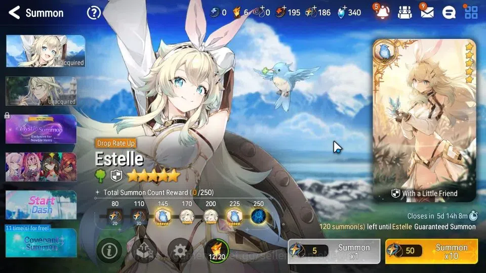 Epic Seven Accounts GLOBAL|UnVerif|New Meta Salome, Lone Crescent Bell image 19