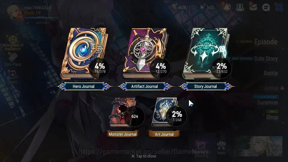 Epic Seven Accounts GLOBAL|UnVerif|New Meta Salome, Lone Crescent Bell image 3