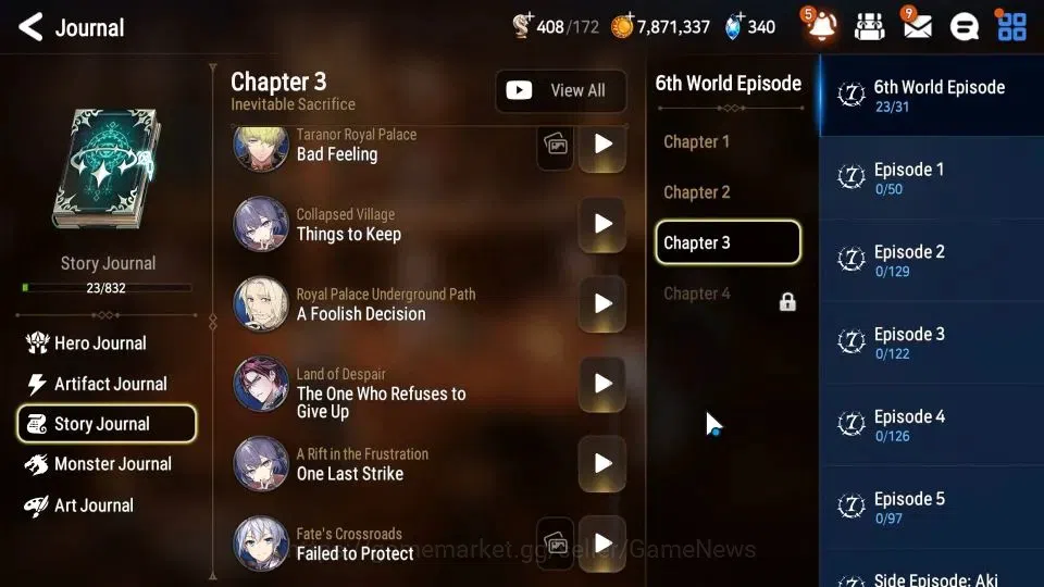 Epic Seven Accounts GLOBAL|UnVerif|New Meta Salome, Lone Crescent Bell image 9