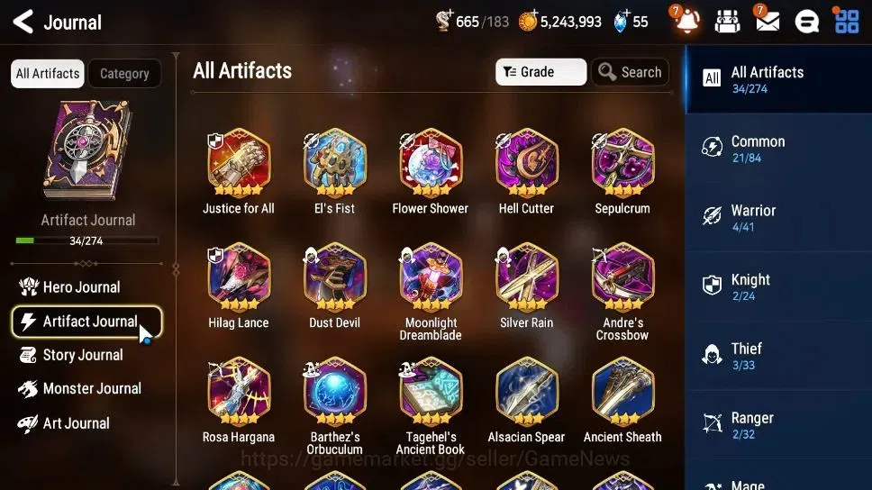 Epic Seven Accounts GLOBAL|UnVerif|4 ML(DK Sharun,S Taeyou,S Baal&Seza image 6