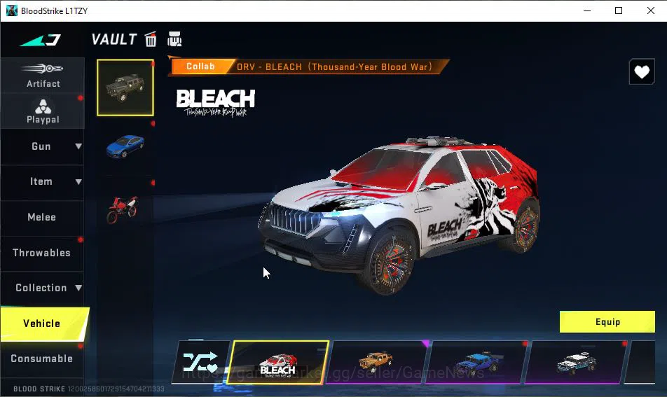 Blood Strike Accounts ASIA|ETERNAL JET-Comet|Collab BLEACH[MCX-Tensa Lv2 image 4
