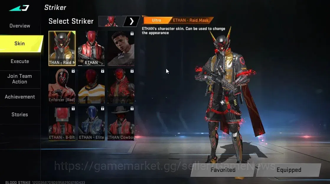 Blood Strike Accounts ASIA|ULTRA [ETHAN-Raid Mask]|Legendary Guns[MP155- image 7