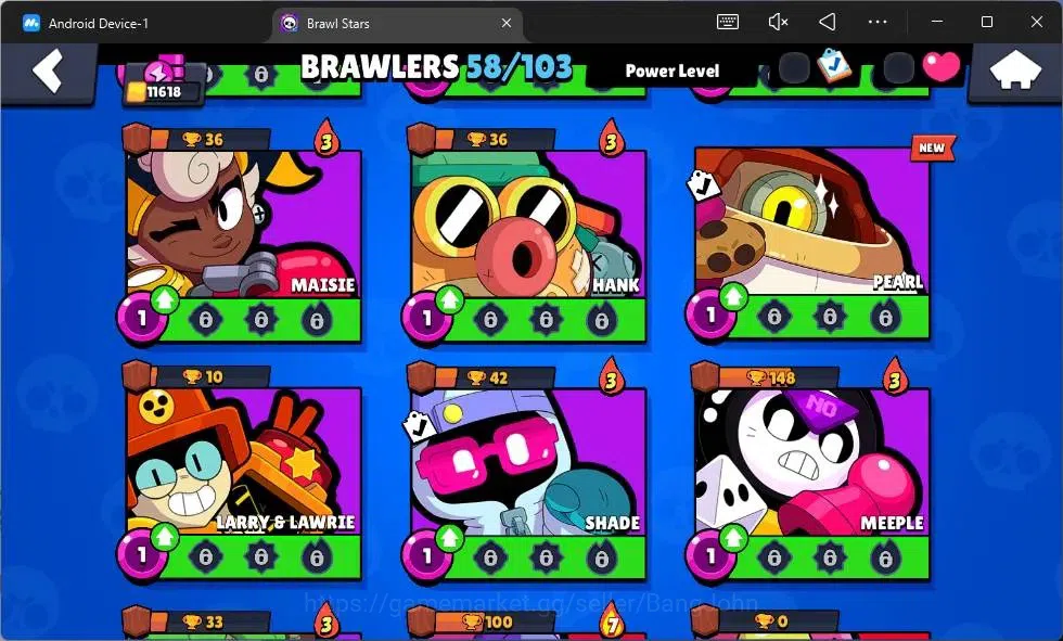 Brawl Stars Accounts Global | 11618 Thropy|58 Brawler|6 Max Hypercharge image 12