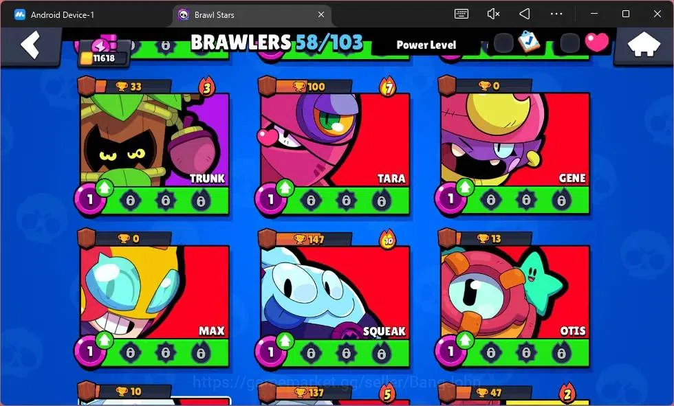 Brawl Stars Accounts Global | 11618 Thropy|58 Brawler|6 Max Hypercharge image 13